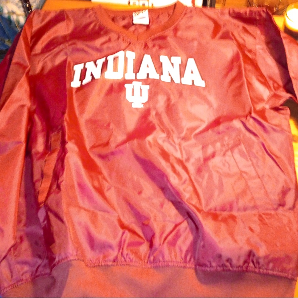 Vinyl Indiana Hoosiers Maroon Pullover Sz LG by Red Oak Sportswear BNWT
